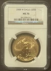2008-W $50 GOLD EAGLE One 1 oz. CHOICE GEM BU Coin : NGC MS70 Bullion : 10451