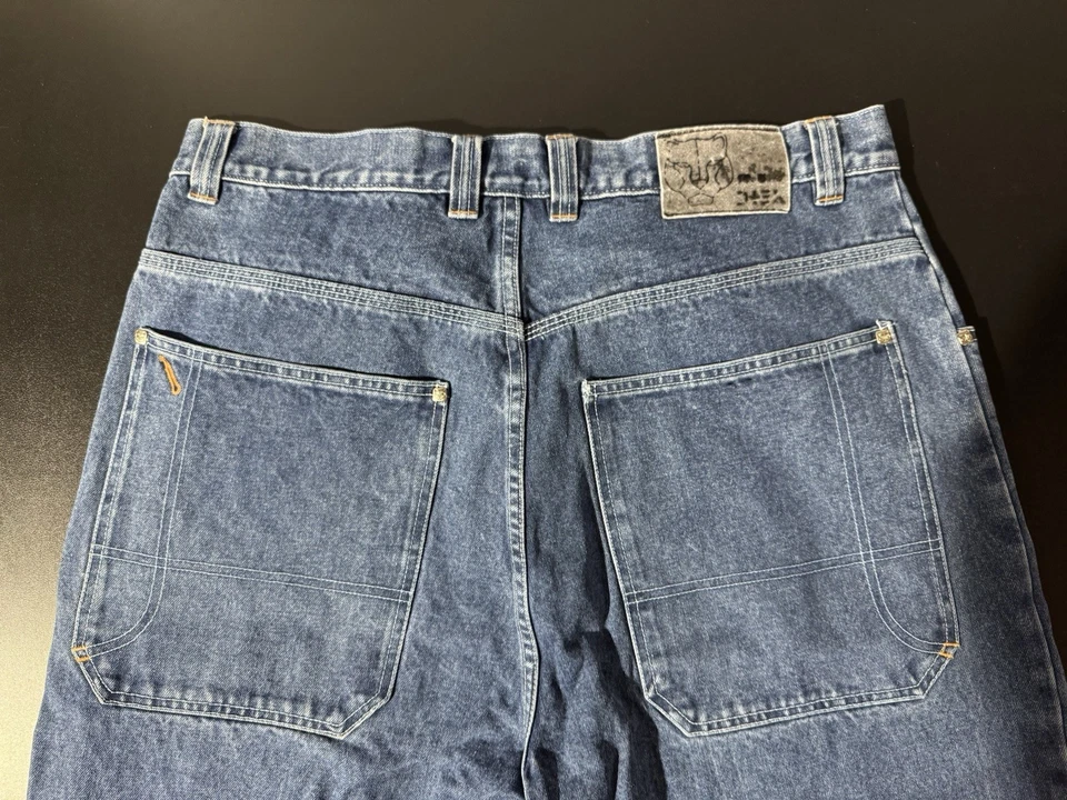 Vintage Y2k DTEK Carpenter Jeans Men’s 40x34 Blue Baggy Skater Wide Leg Grunge - Image 2 of 4