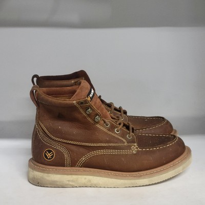 Hawx 6'' Grade Soft Toe Work Boot Brown Men's Size 12D