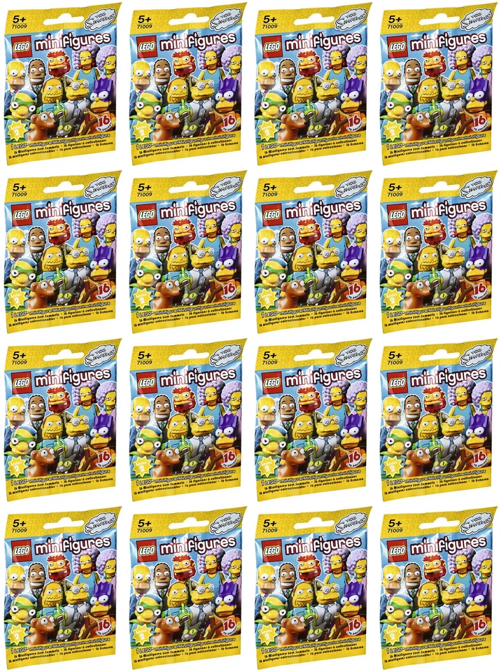 Complete Set of (16) Lego The Simpsons Series 2 Minifigures 71009 Factory Sealed - Image 2 of 4