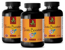 TESTO BOOSTER w/ Tribulus Terrestris Testosterone Booster 180 Capsules 3 Bottles
