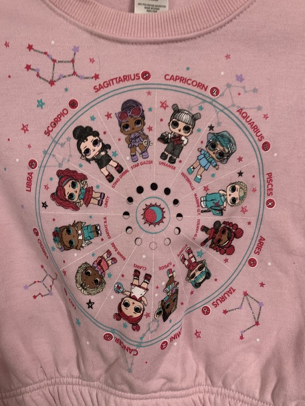 Girls' LOL Surprise Constellations Sweatshirt - Pink, S (6/6X)