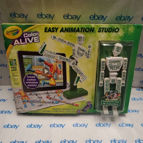 Color Alive Crayola Easy Animation Studio with Posable Mannequin and Stand - Picture 1 of 7