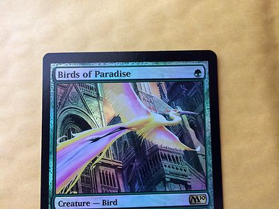 Miscut M10 FOIL Birds of Paradise Misprint MTG Magic GENUINE #3 | eBay