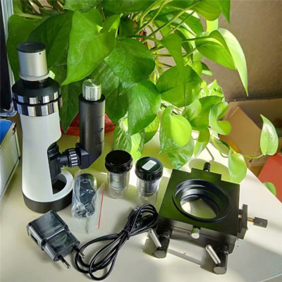 100X-400X Portable Zoom Metallographic Microscope Hand-held microscope