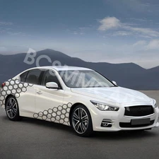 Racing Vinyl Decal Car Sticker Trim Side Door Body Honeycomb Graphic  Waterproof