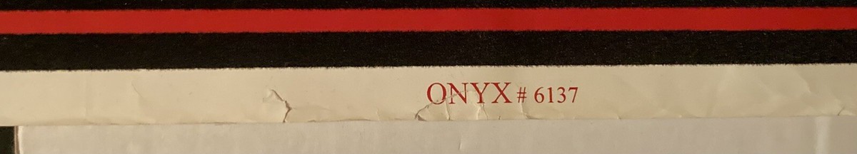 ONYX EXTREMELY RARE VINTAGE 1993 VELVET BAND LOGO LARGE ONYX EXTREMELY RARE VINTAGE 1993 VELVET BAND LOGO LARGE