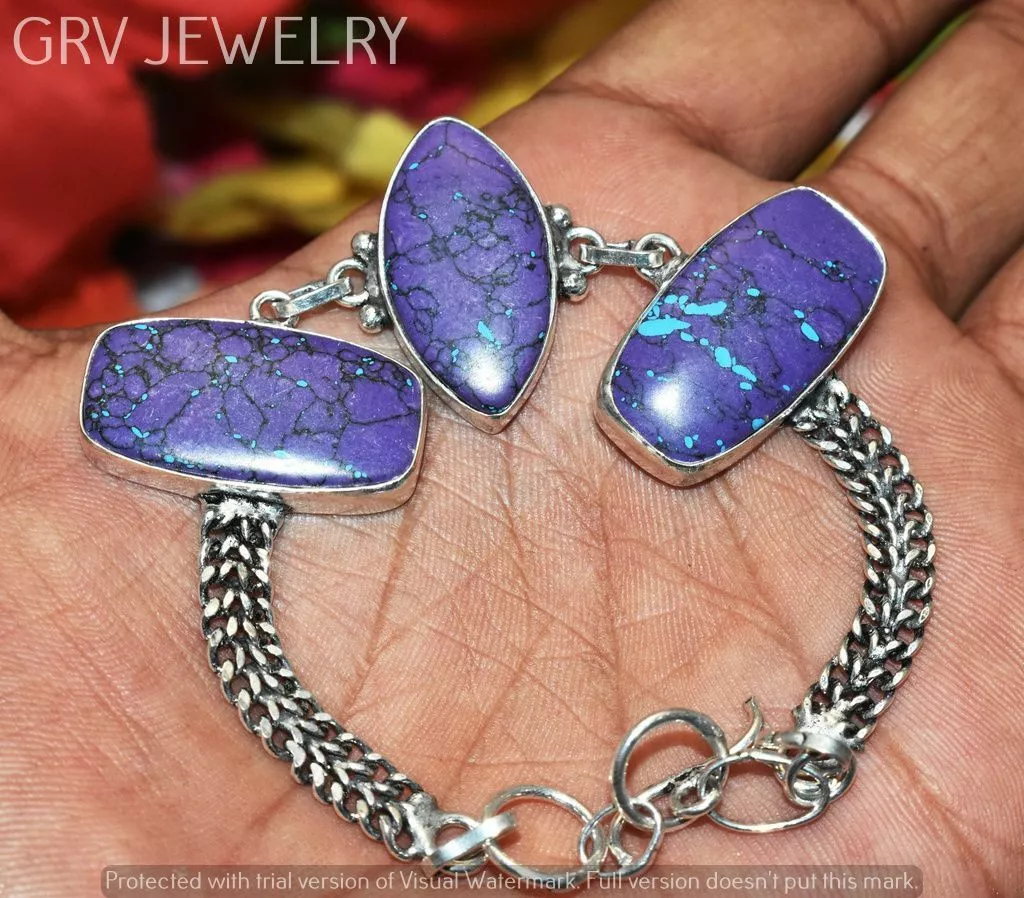 Purple on sale turquoise bracelet