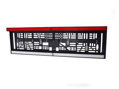 12-24V LED Kennzeichen Kennzeichenrahmen rot weiß Rückfahrleuchte LKW