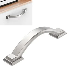 10 Pack 3 Inch76mm Kitchen Cabinet Handles Brushed Satin Nickel Cabinet Pulls...
