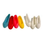 Lot of 7 Vtg Barbie Doll Single Flats Shoes White Blue Yellow Pink Replacement