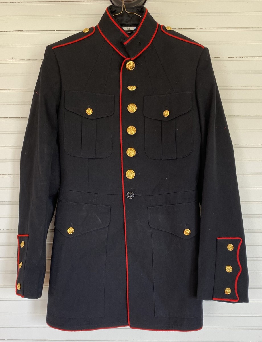 その他 50s USMC dress jaket US Marines USMC Enlisted Dress Blue Male Jacket Coat Sz 38L