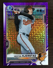 2021 Bowman Chrome Mega Box Prospects Heston Kjerstad #BCP166 Purple /250