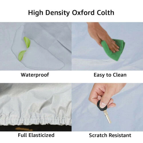 Cubierta de coche 16FT XL polvo sol impermeable protector UV universal para sedán Foto 2 de 4