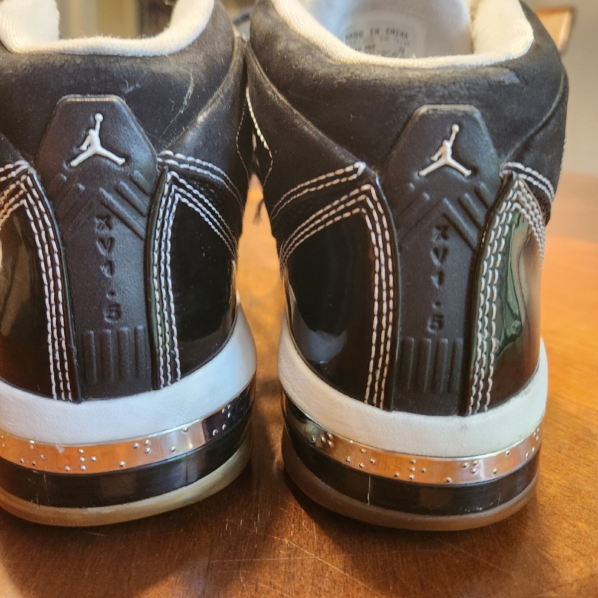 Nike Air Jordan 16.5 Teams XV1.5 16 Black Metallic 375387-003