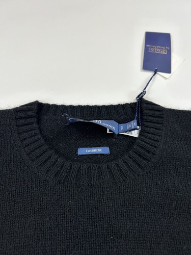 *DEFECTO MENOR* Suéter Polo Ralph Lauren Cashmere Crew SIN pony - Negro - Talla: S - Imagen 3 de 3