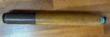 Spyglass Telescope 19th Century 41 inches extended Brass w/ Leather Grip 2 Draws