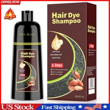Champu Para Cubrir Canas Cabello Pelo Castaño Con Hierbas Naturales 16.9 fl oz