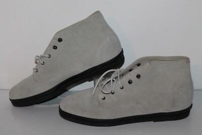 Keds Chukka Casual Sneakers, WH944M, Light Gray, Leather, Womens