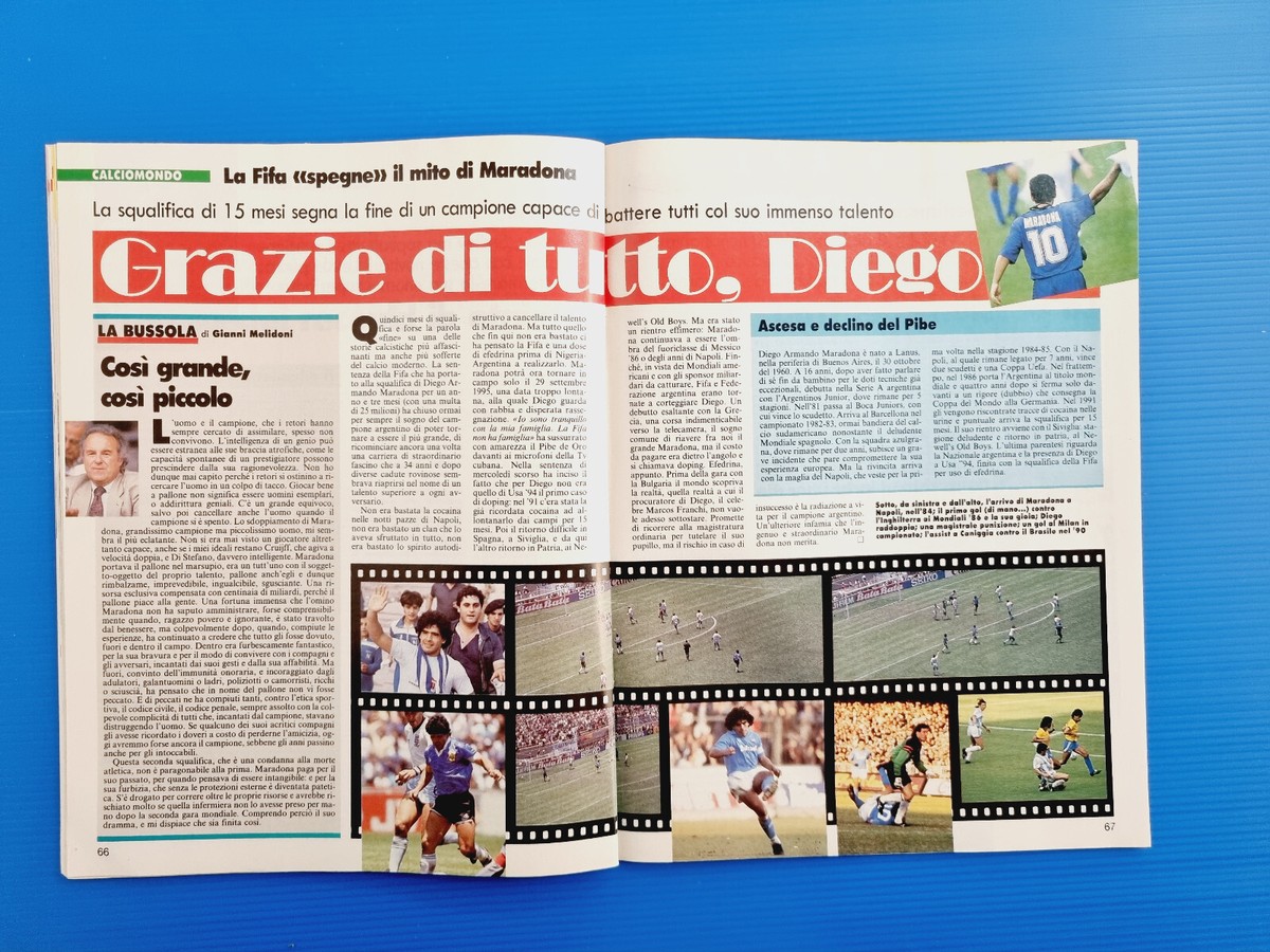 Guerin Sportivo N°26-1993 : Gullit, Maradona, Zola, Padova, Indurain