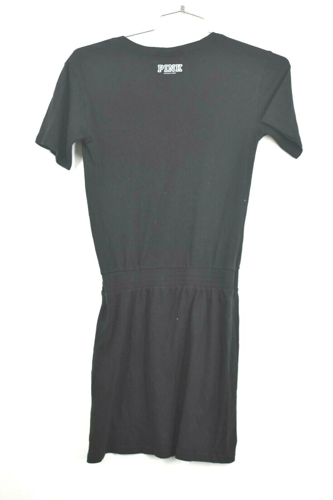 UNDERCOVER Abito vita rosa di Victorias Secret da donna nero massiccio elastico manica corta S