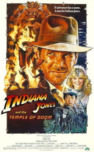 90583 Poster Poster Stampa da parete INDIANA JONES AND THE TEMPLE OF DOOM FILM - Foto 1 di 13