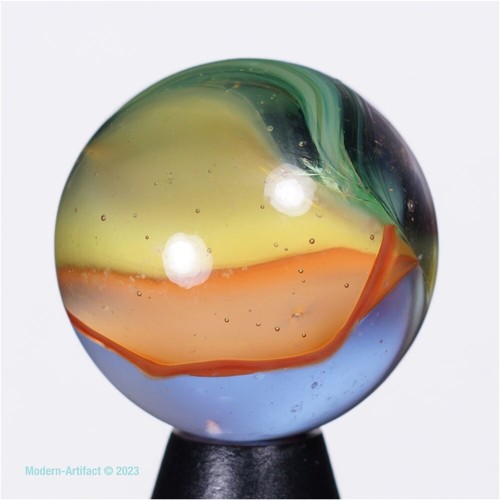 😎👍 Canicas de colección: MARBLE KING 4 colores ojo de gato, Catseyes circa 2000 41/64” como nuevas - Imagen 9 de 19