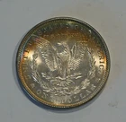 1886   Morgan  Silver  Dollar -  GREAT TONING reverse-  free shipping