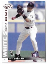 2002 Leaf Baseball Ray Durham Red Press Proof Card #107 Chicago White Sox