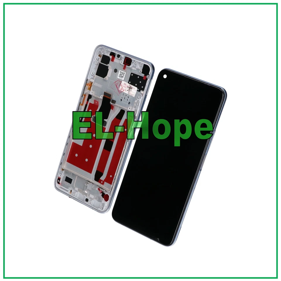 DISPLAY FRAME TOUCH SCREEN PER HUAWEI P40 LITE 5G CDY-NX9A SCHERMO VETRO SILVER - Immagine 3 di 3
