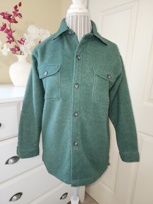 NYB Not Your Basic Green Thick Fleece Long Sleeve Shirt  Big Boy`s Sz. M (12-14)