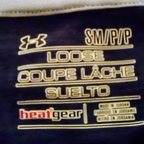 Under Armour Heat Gear Loose Fit Shirt-Small-Blue-Performance-Outdoor-Athletic - Picture 3 of 6