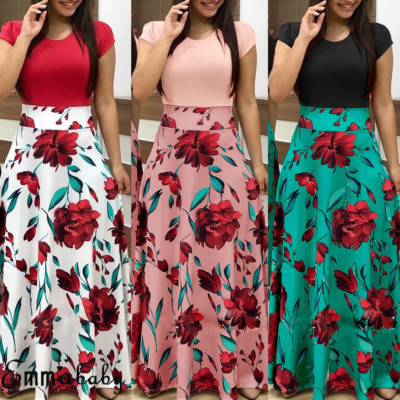 midi dresses for fall wedding guest Cabana Life - Crimson Game Day Short Sleeve Tiered Dress - Red main image 1