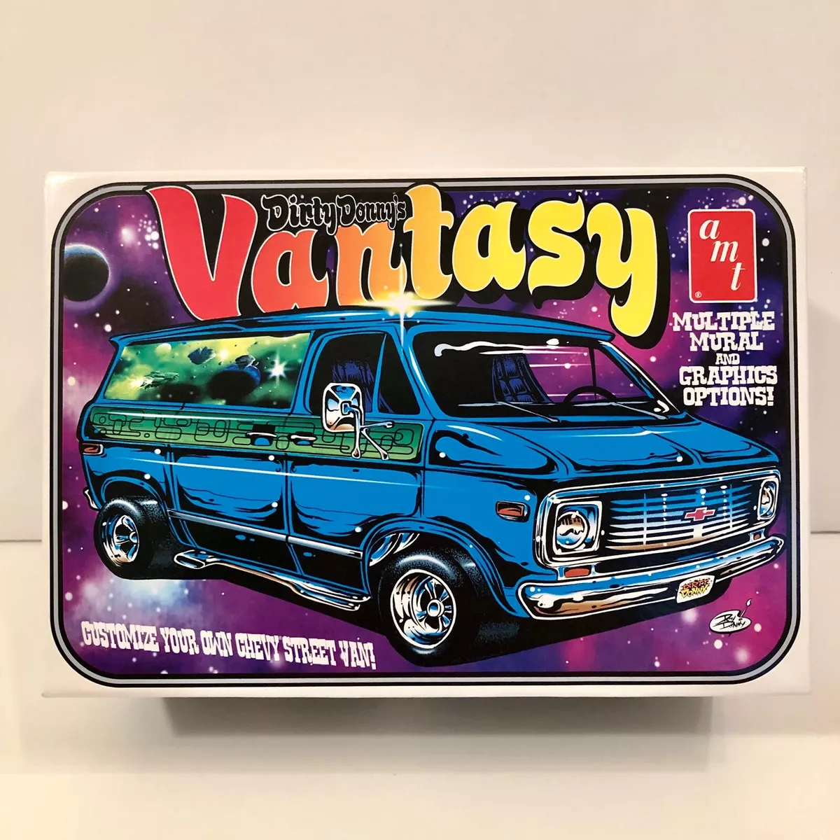 AMT 1 25 Dirty Donny s Vantasy 1970 Customizable Chevy Van Model