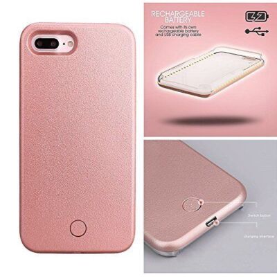 Selfie LED Light Up Bright Phone Power Bank Case For iPhone Plus 6S  Plus