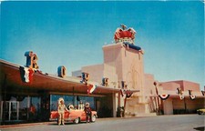 c1950s Native Americans in Car, Royal Nevada Hotel, Las Vegas, Nevada Postcard