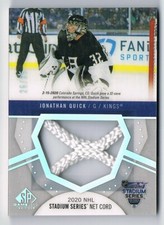 2020-21 SP Game-Used NHL Stadium Series Net Cord #SSNC-JQ Jonathan Quick 26/35