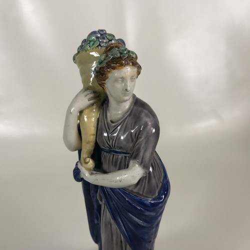 Figura de mayólica de Ceres sosteniendo cornucopia del siglo XIX Wedgwood - Imagen 6 de 9