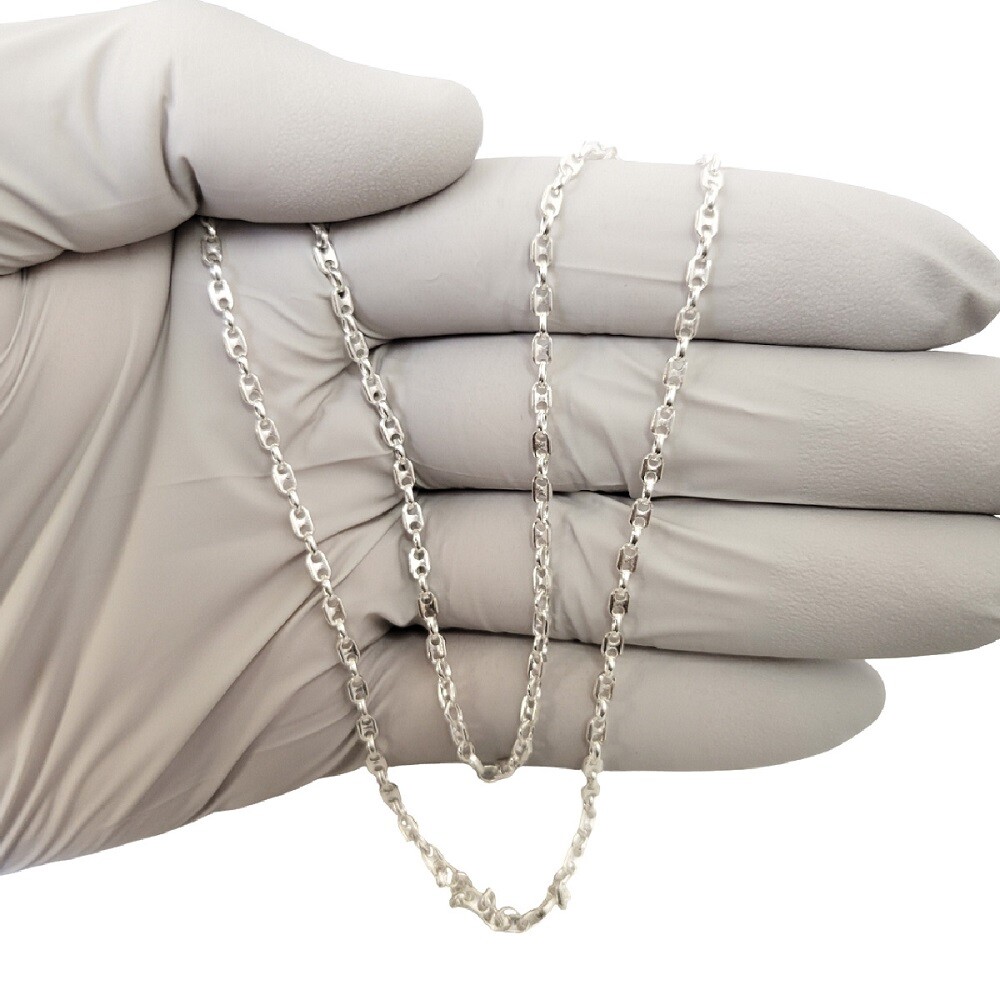 Sterling Silver Anchor Chain Sterling Silver Puffed Anchor Mariner - Foto 6