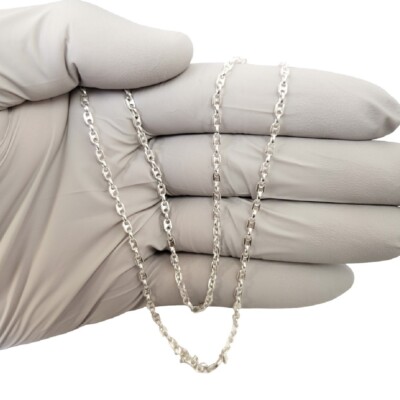 Sterling Silver Anchor Chain Sterling Silver Puffed Anchor Mariner - Foto 4