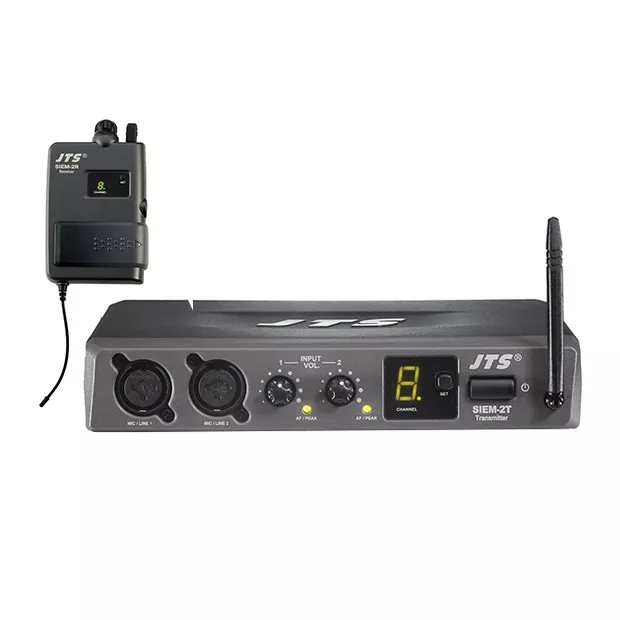 JTS SIEM-2 In Ear Monitoring Wireless IEM System Band PA Sound Monitor