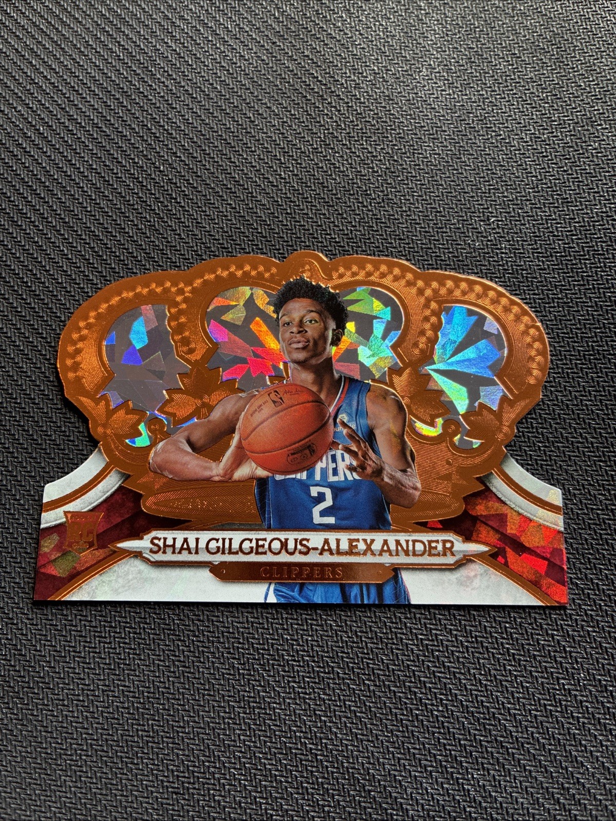 2018-19 Panini Crown Royale Shai Gilgeous Alexander #103 RC Rookie Crystal /99