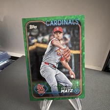 Topps 2024 Update Steven Matz US329 Cardinals Green Crackle Foilboard /499