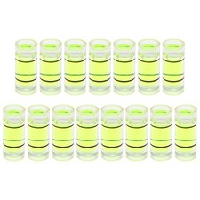 15pcs Small Cylindrical Bubble Level Vials 5x12mm Levels Measuring Tools
