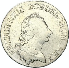 Brandenburg-Prussia Friedrich II Thaler 1785 A (Berlin) Silver S