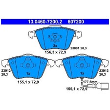 Satz Bremsbeläge Bremsklötze vorne für Seat Leon 1P1 | 24344082