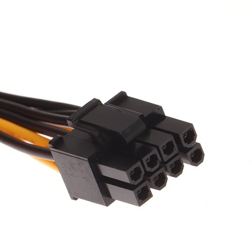 1PC Dual SATA Male To PCIe 8Pin Male PCI Express PCI-E Video Card Splitter - Afbeelding 5 van 10