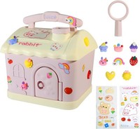 Sparschwein Rosa Haus Personalisierbar Mit SchlüSsel, Geschenkidee