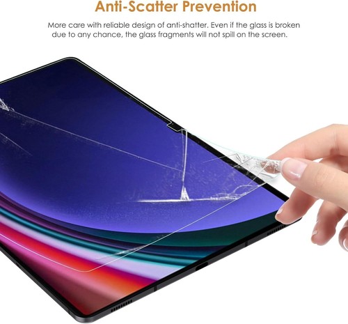 2 Pcs Samsung Galaxy Tab S9 FE+ 12.4 X610 X616B Screen Protector Tempered Glass - Picture 6 of 12