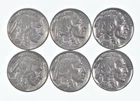 1930-1937 XF/AU Better Condition: Great Detail in Buffalo Horn 6 Coin Lot *713